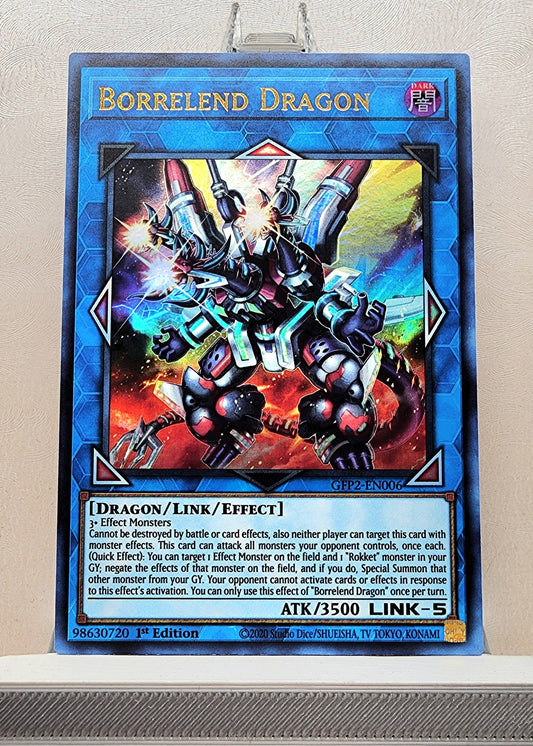 Yugioh! 1x Borrelend Dragon (GFP2 - Ultra Rare) 1st Edition