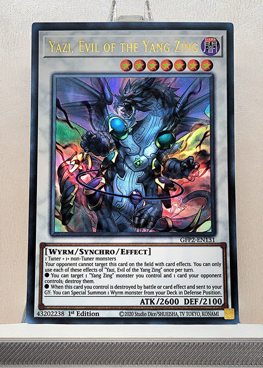 Yugioh! 1x Yazi, Evil of the Yang Zing (GFP2 - Ultra Rare) 1st Edition