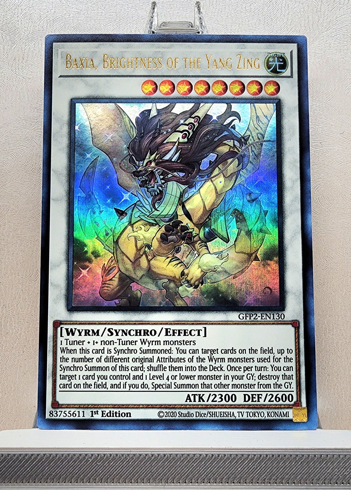 Yugioh! 1x Baxia, Brightness of the Yang Zing (GFP2 - Ultra Rare) 1st Edition