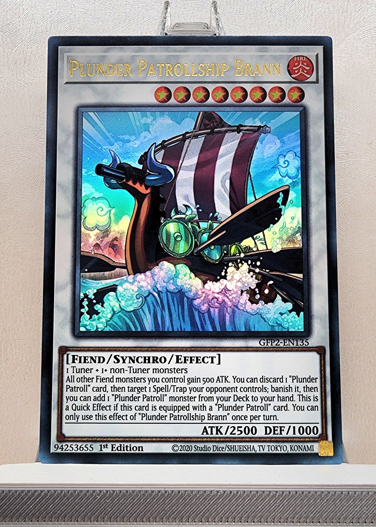 Yugioh! 1x Plunder Patrollship Brann (GFP2 - Ultra Rare) 1st Edition