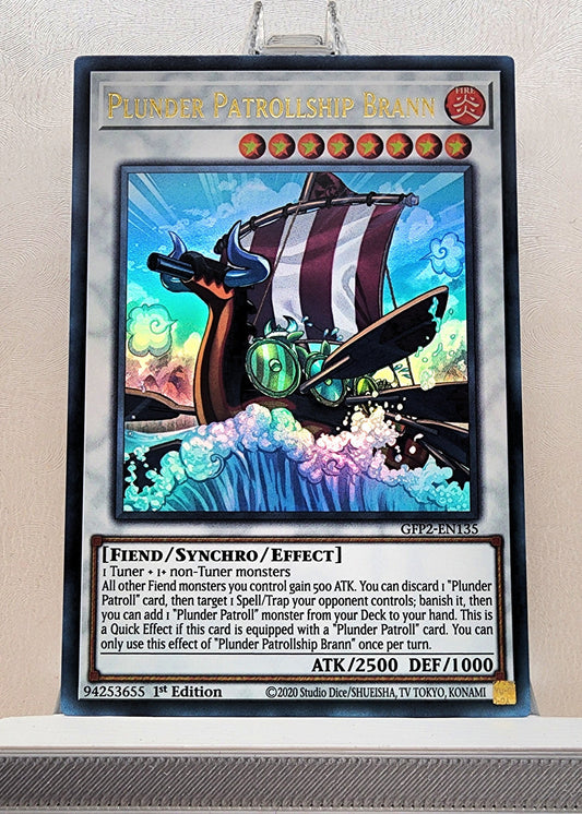 Yugioh! 1x Plunder Patrollship Brann (GFP2 - Ultra Rare) 1st Edition