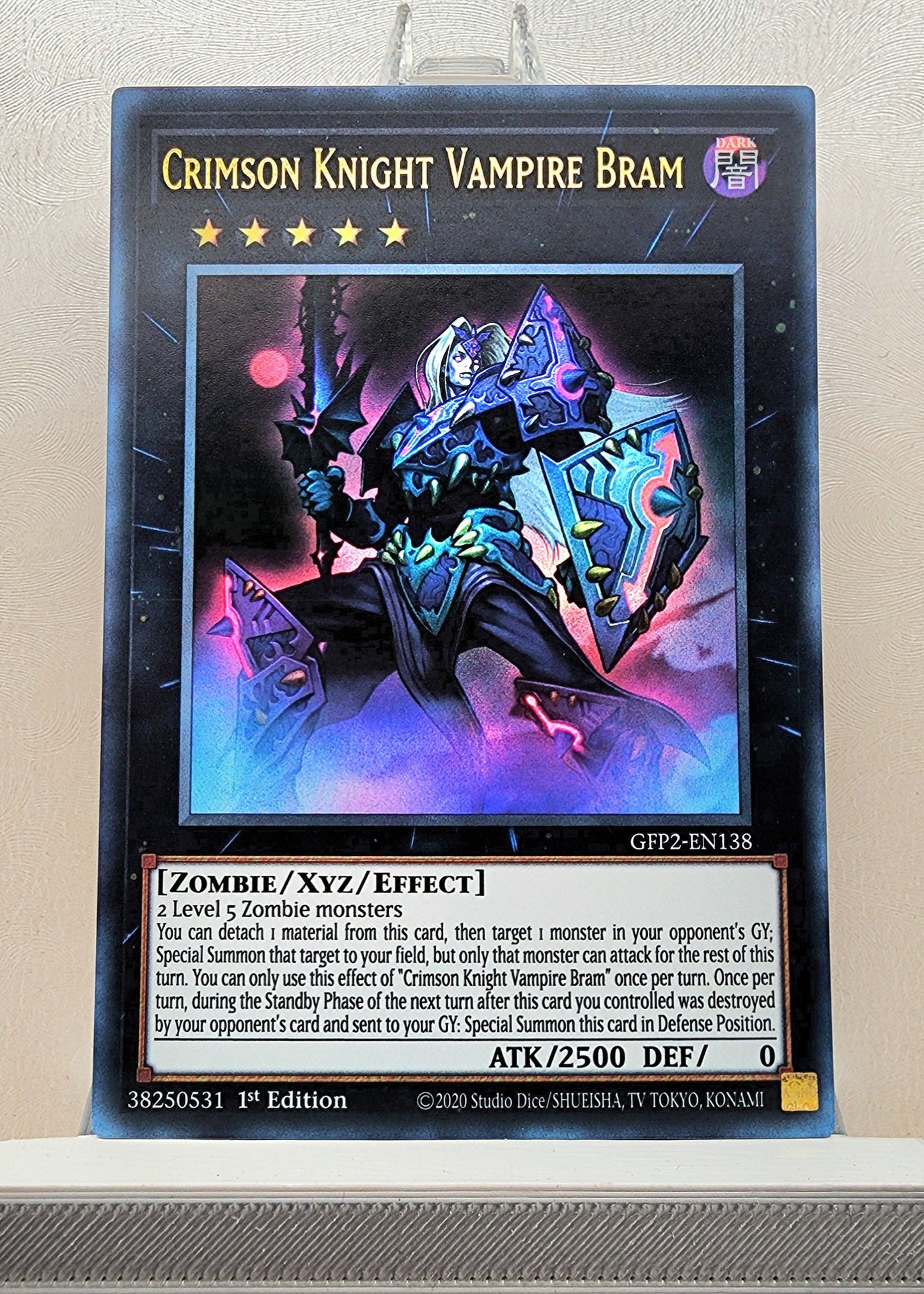 Yugioh! 1x Crimson Knight Vampire Bram (GFP2 - Ultra Rare) 1st Edition