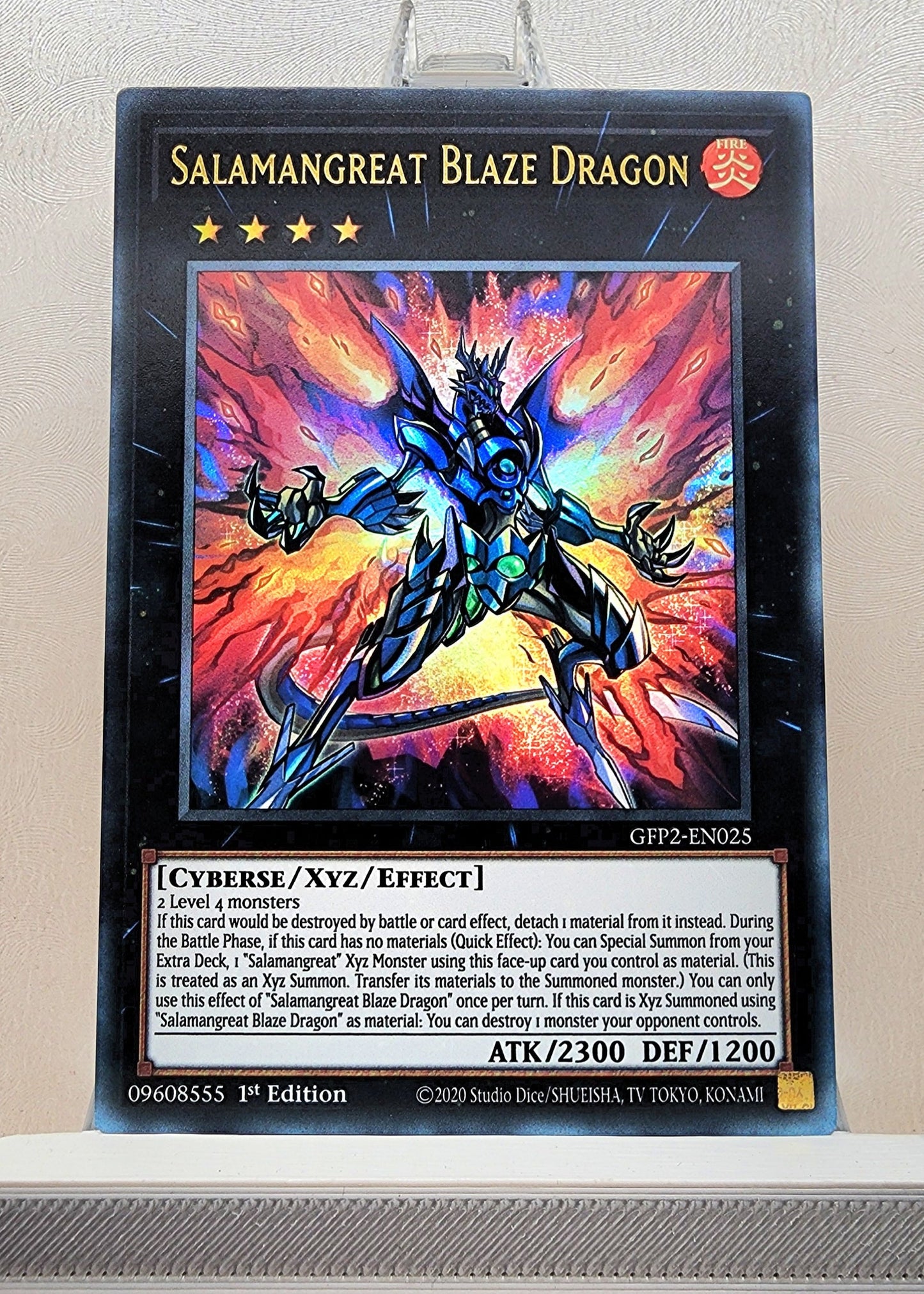 Yugioh! 1x Salamangreat Blaze Dragon (GFP2 - Ultra Rare) 1st Edition