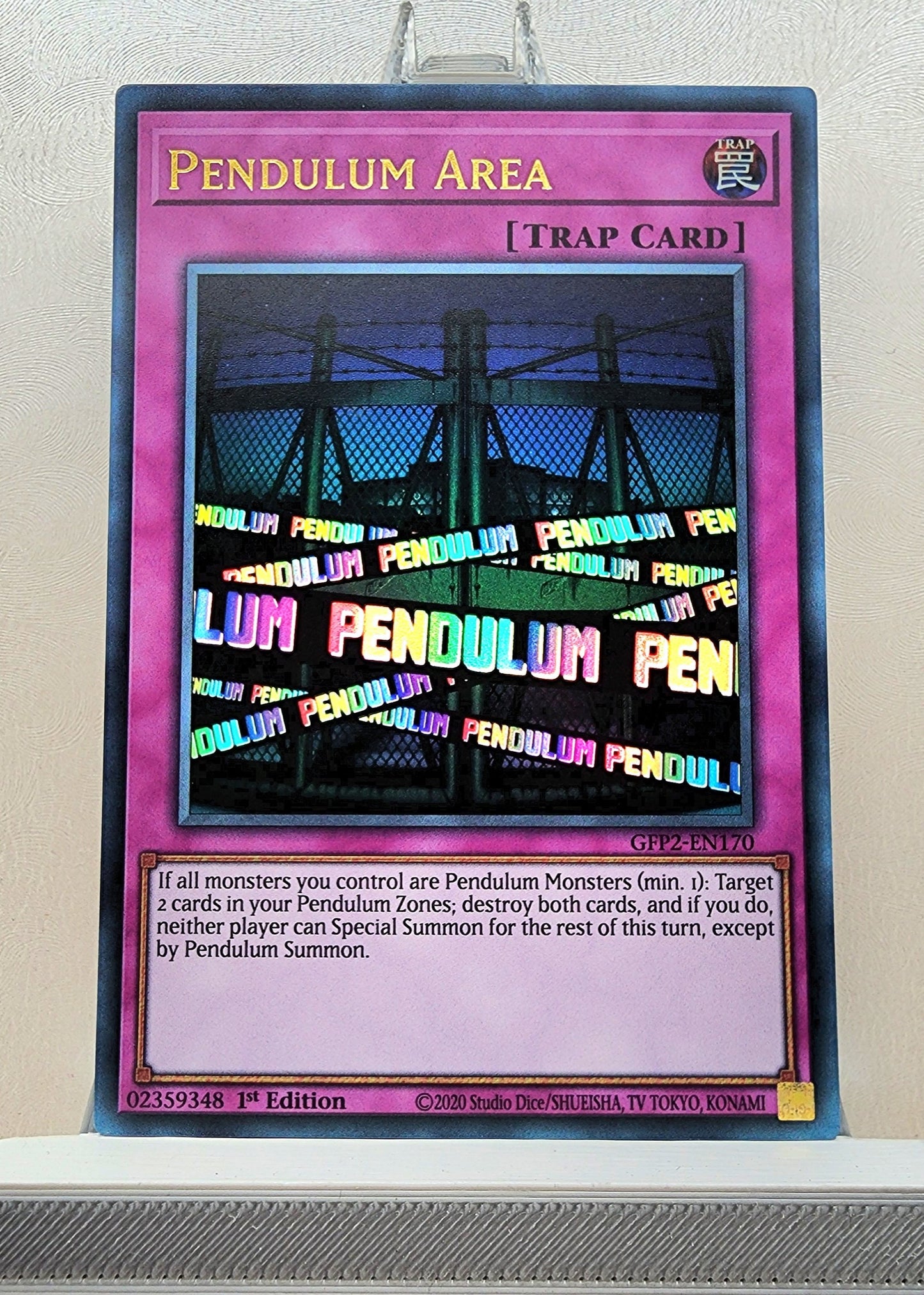 Yugioh! 1x Pendulum Area (GFP2 - Ultra Rare) 1st Edition