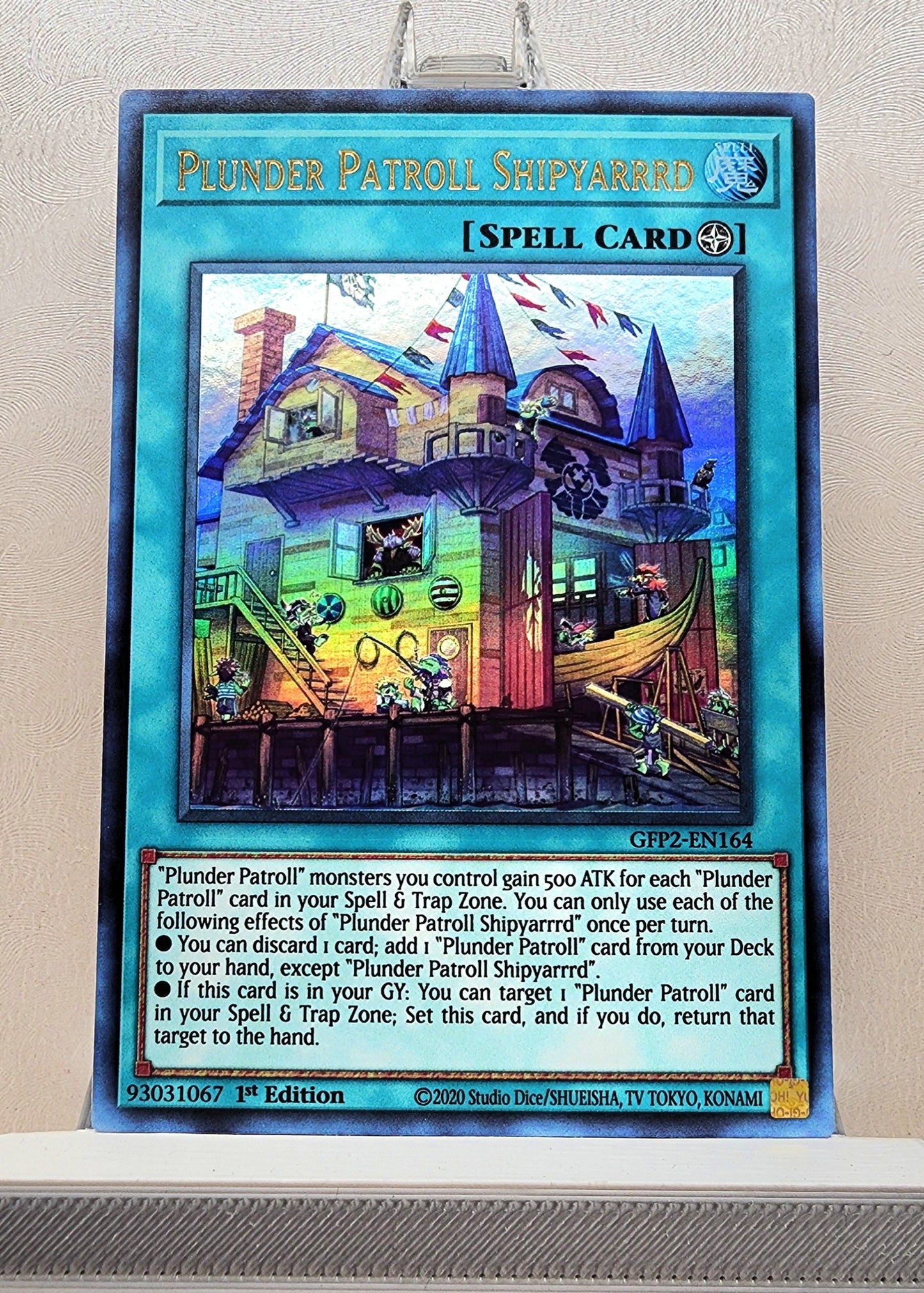 Yugioh! 1x Plunder Patroll Shipyarrrd (GFP2 - Ultra Rare) 1st Edition