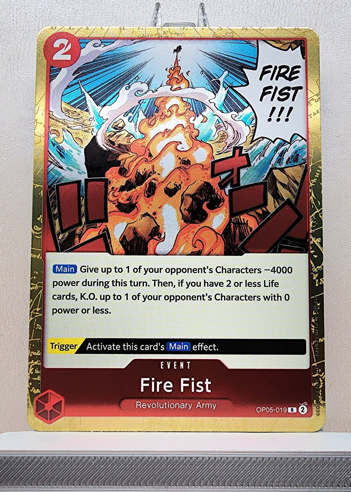 One Piece English! 1x Fire Fist (OP05-019 - Rare)