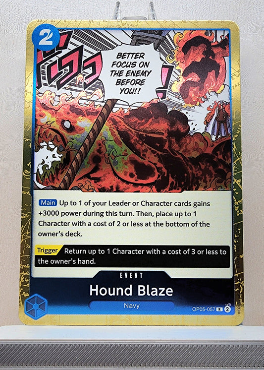 One Piece English! 1x Hound Blaze (OP05-057 - Rare)