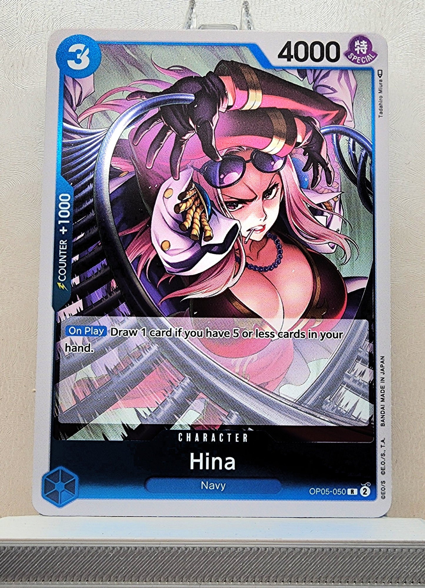 One Piece English! 1x Hina (OP05-050 - Rare)