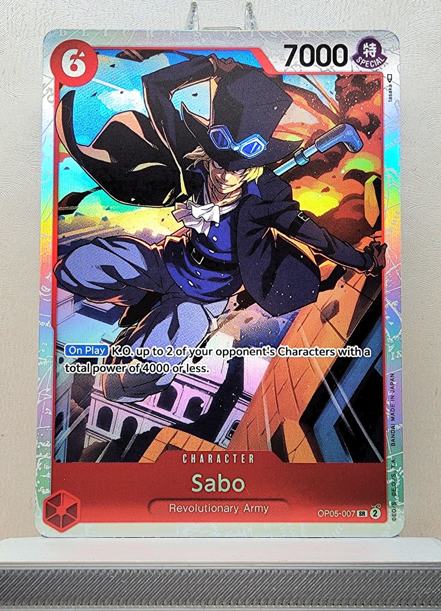 One Piece English! 1x Sabo (OP05-0007 - Super Rare)