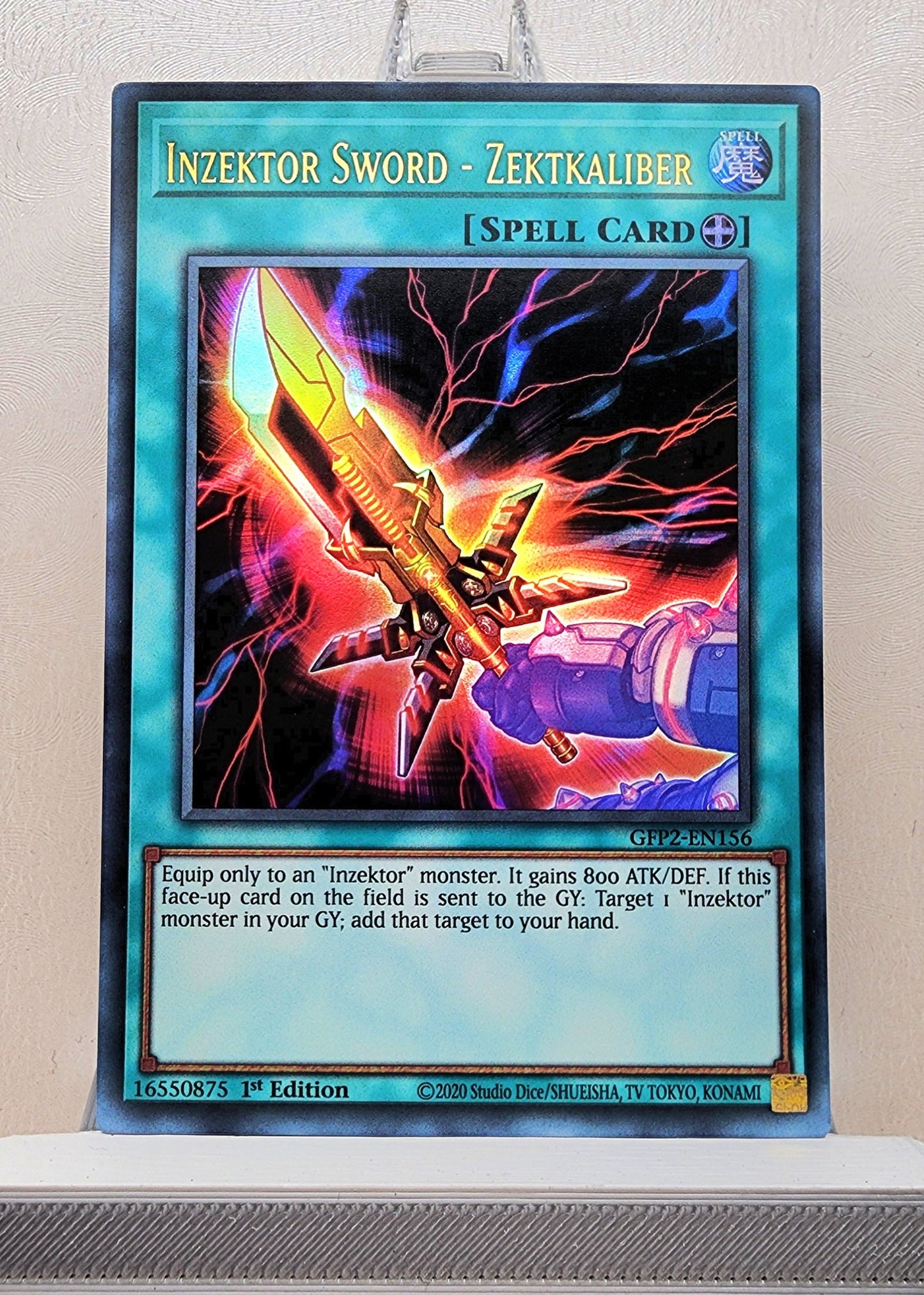 Yugioh! 1x Inzektor Sword - Zektkaliber (GFP2 - Ultra Rare) 1st Edition