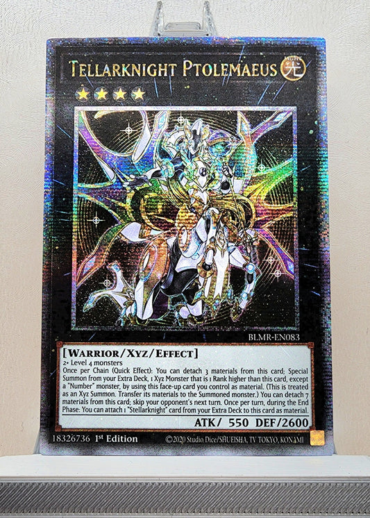 Yugioh! 1x Tellarknight Ptolemaeus (BLMR - Quarter Century Secret Rare) 1st Edition