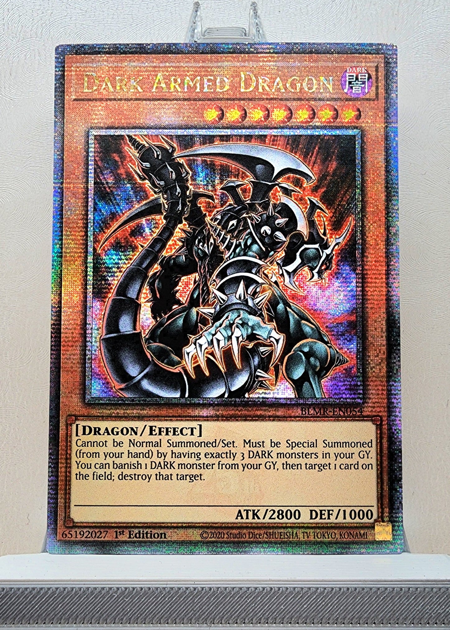 Yugioh! 1x Dark Armed Dragon (BLMR - Quarter Century Secret Rare) 1st Edition