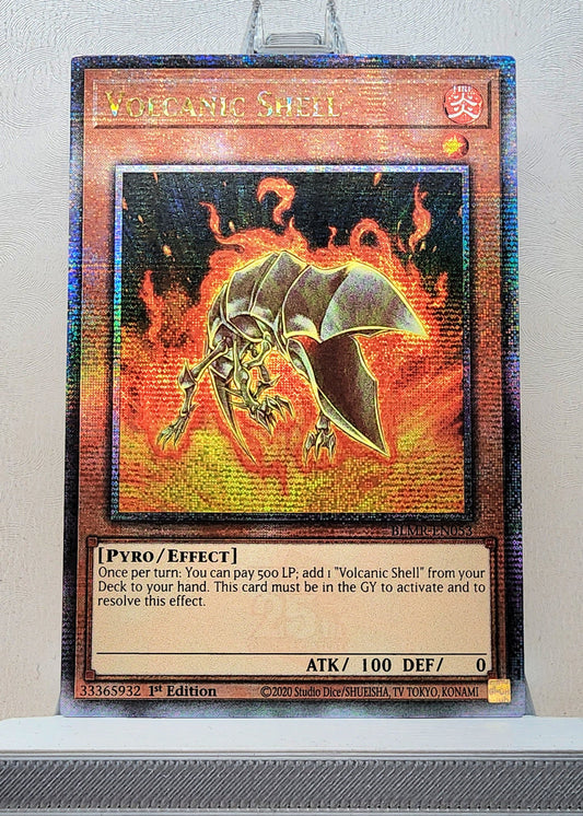 Yugioh! 1x Volcanic Shell (BLMR - Quarter Century Secret Rare) 1st Edition