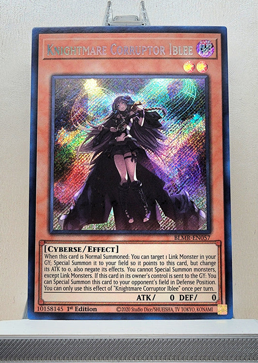 Yugioh! 1x Knightmare Corruptor Iblee (BLMR - Secret Rare) 1st Edition