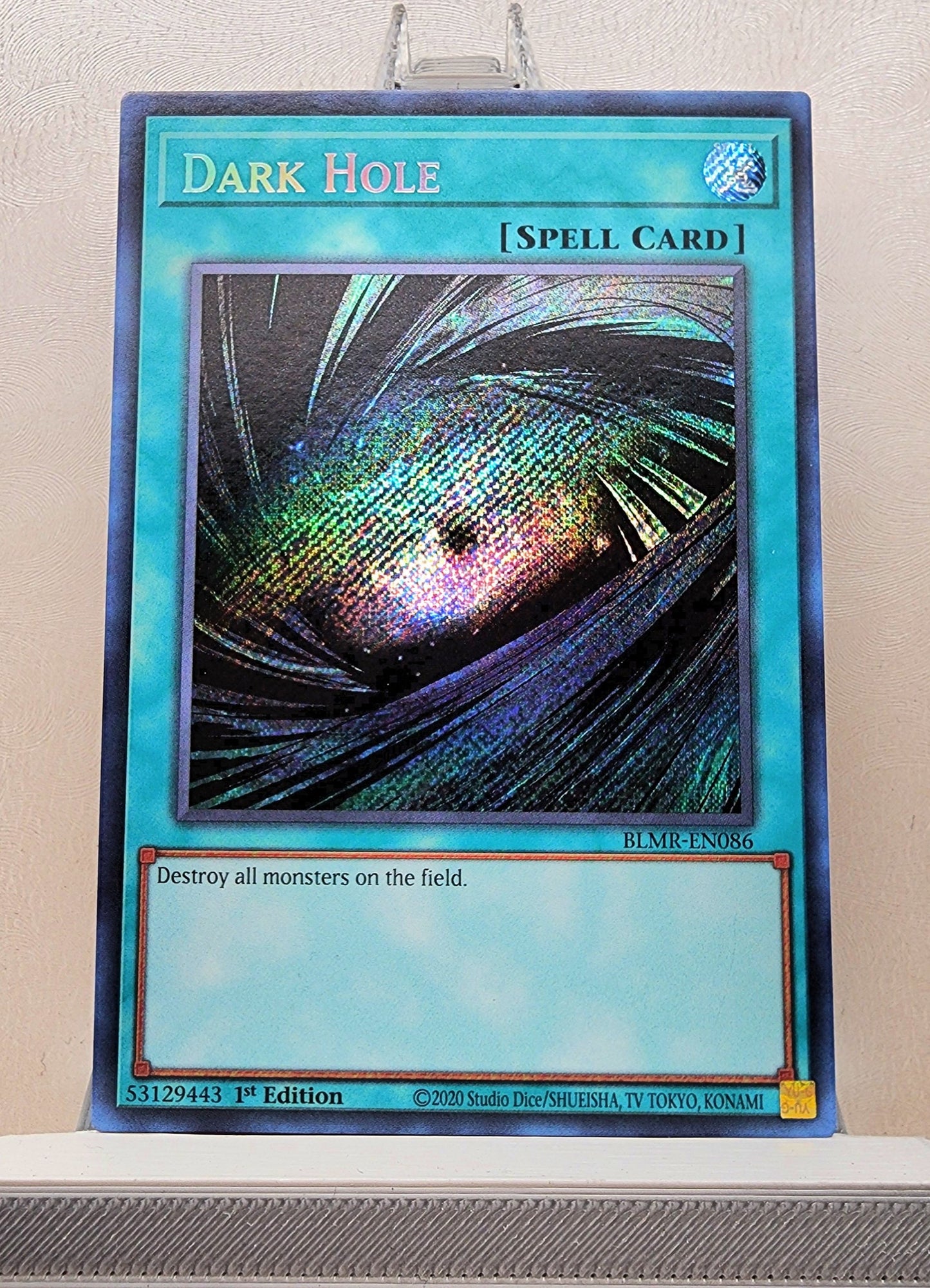 Yugioh! 1x Dark Hole (BLMR - Secret Rare) 1st Edition