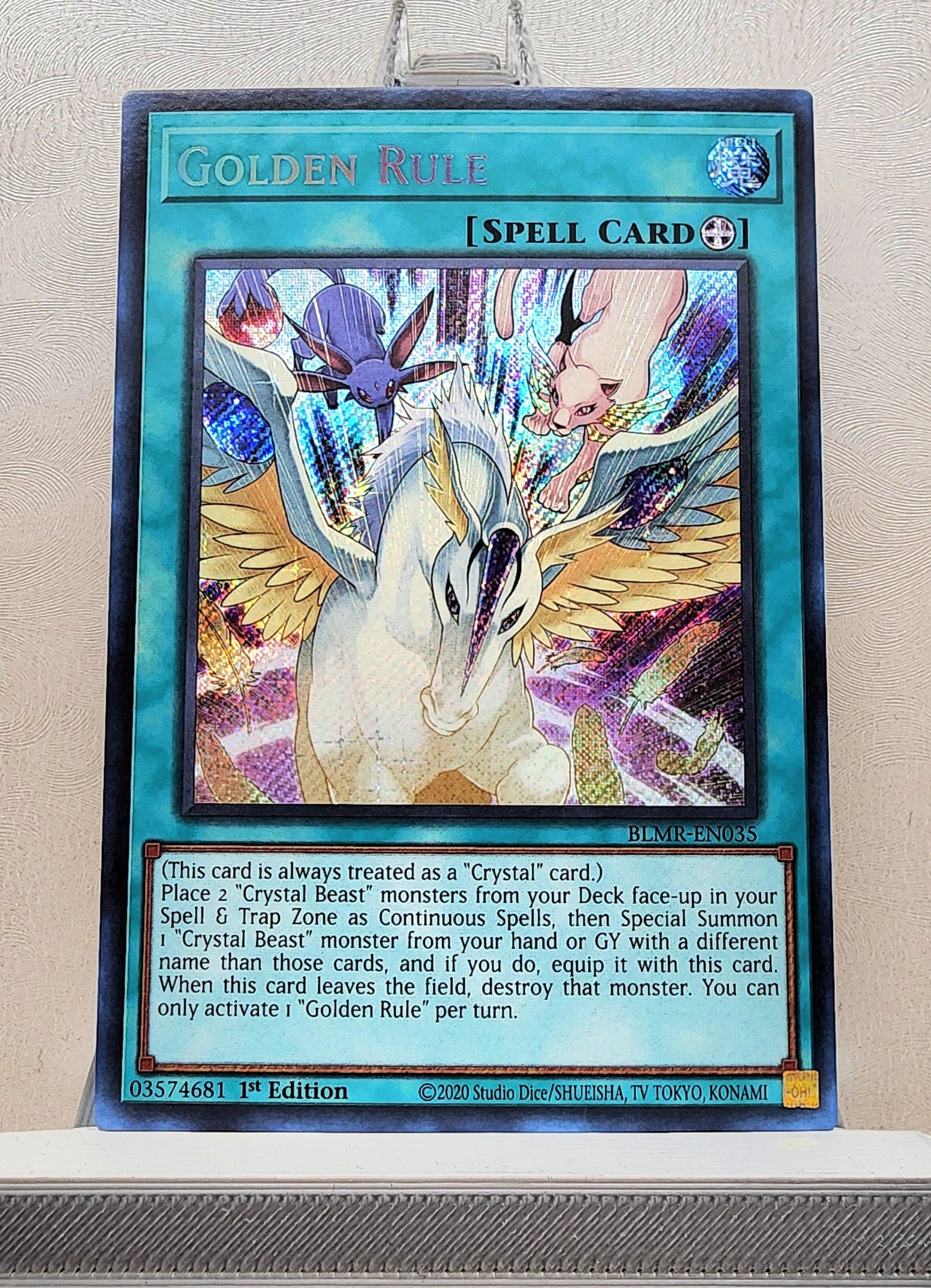 Yugioh! 1x Golden Rule (BLMR - Secret Rare) 1st Edition