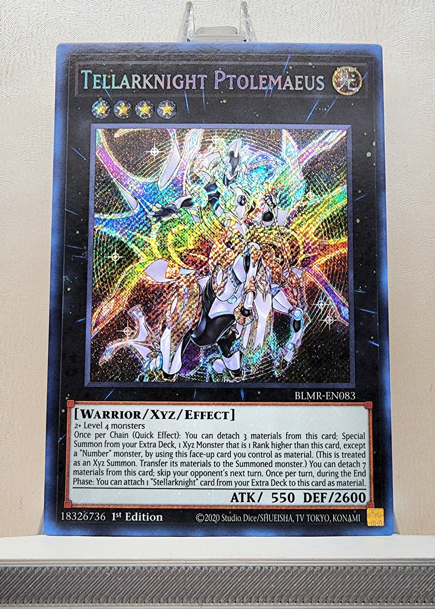 Yugioh! 1x Tellarknight Ptolemaeus (BLMR - Secret Rare) 1st Edition