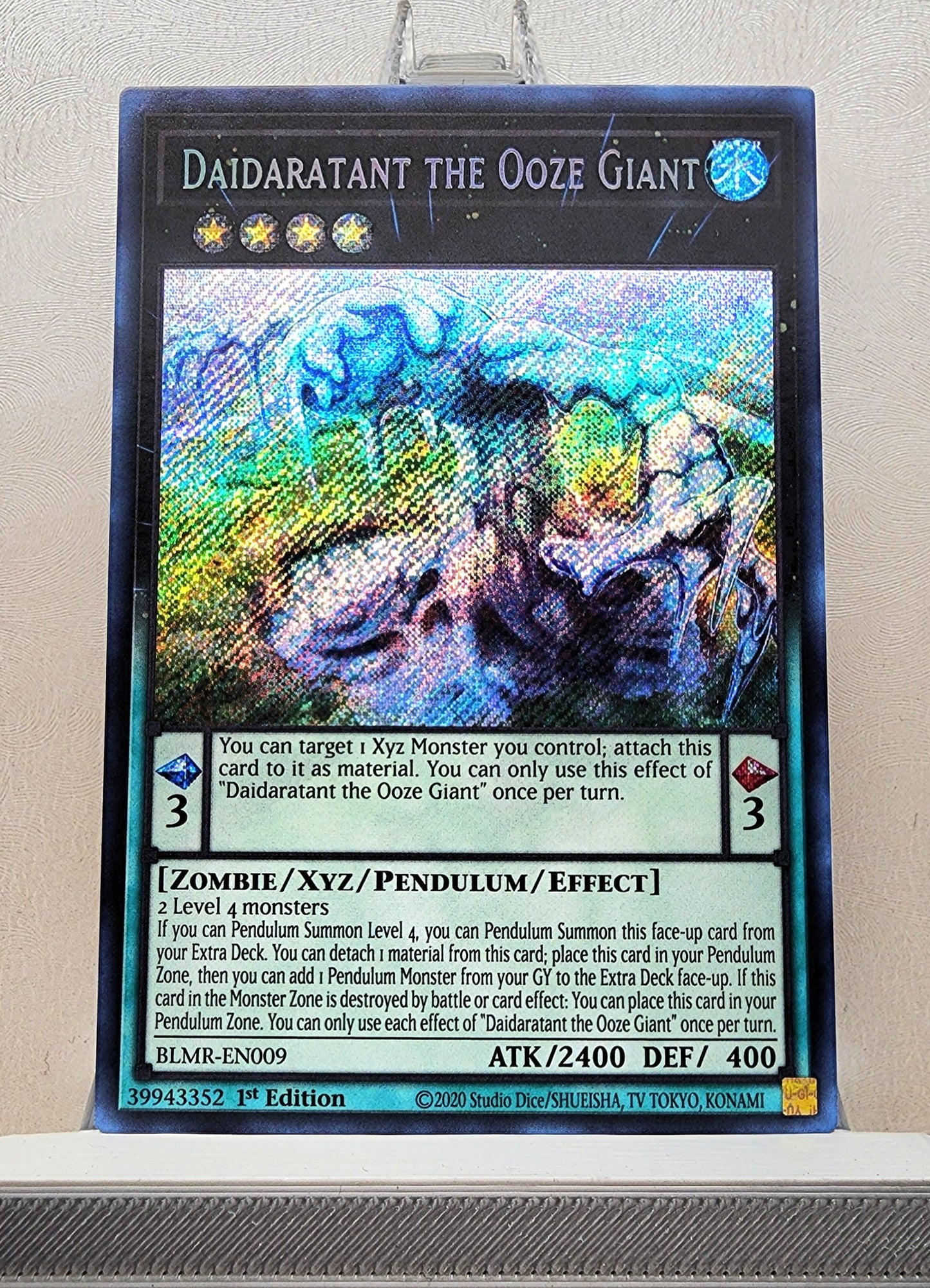 Yugioh! 1x Daidaratant the Ooze Giant (BLMR - Secret Rare) 1st Edition