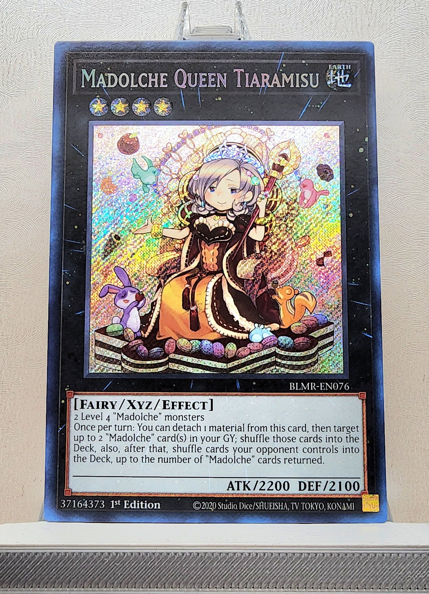 Yugioh! 1x Madolche Queen Tiaramisu (BLMR - Secret Rare) 1st Edition