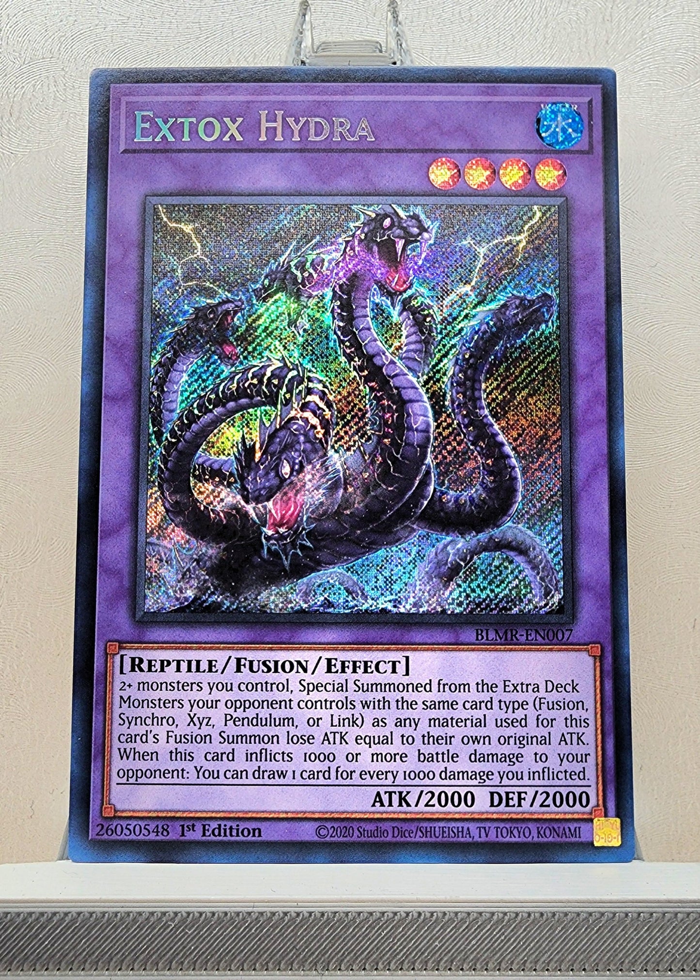 Yugioh! 1x Extox Hydra (BLMR - Secret Rare) 1st Edition