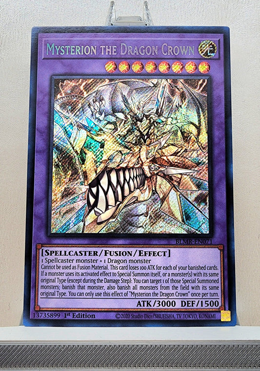 Yugioh! 1x Mysterion the Dragon Crown (BLMR - Secret Rare) 1st Edition