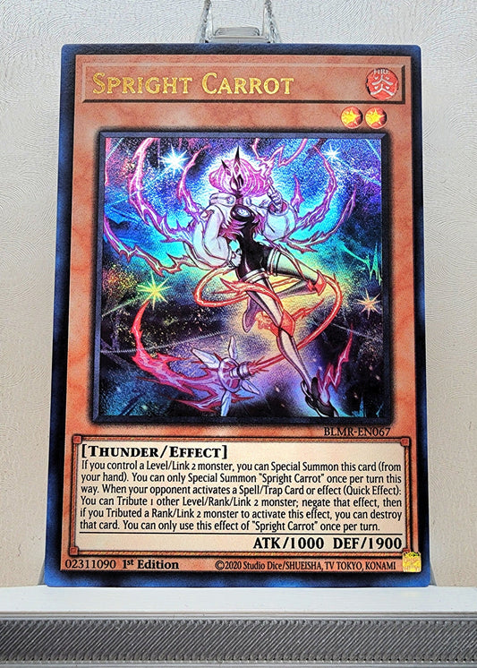 Yugioh! 1x Spright Carrot (BLMR - Ultra Rare) 1st Edition