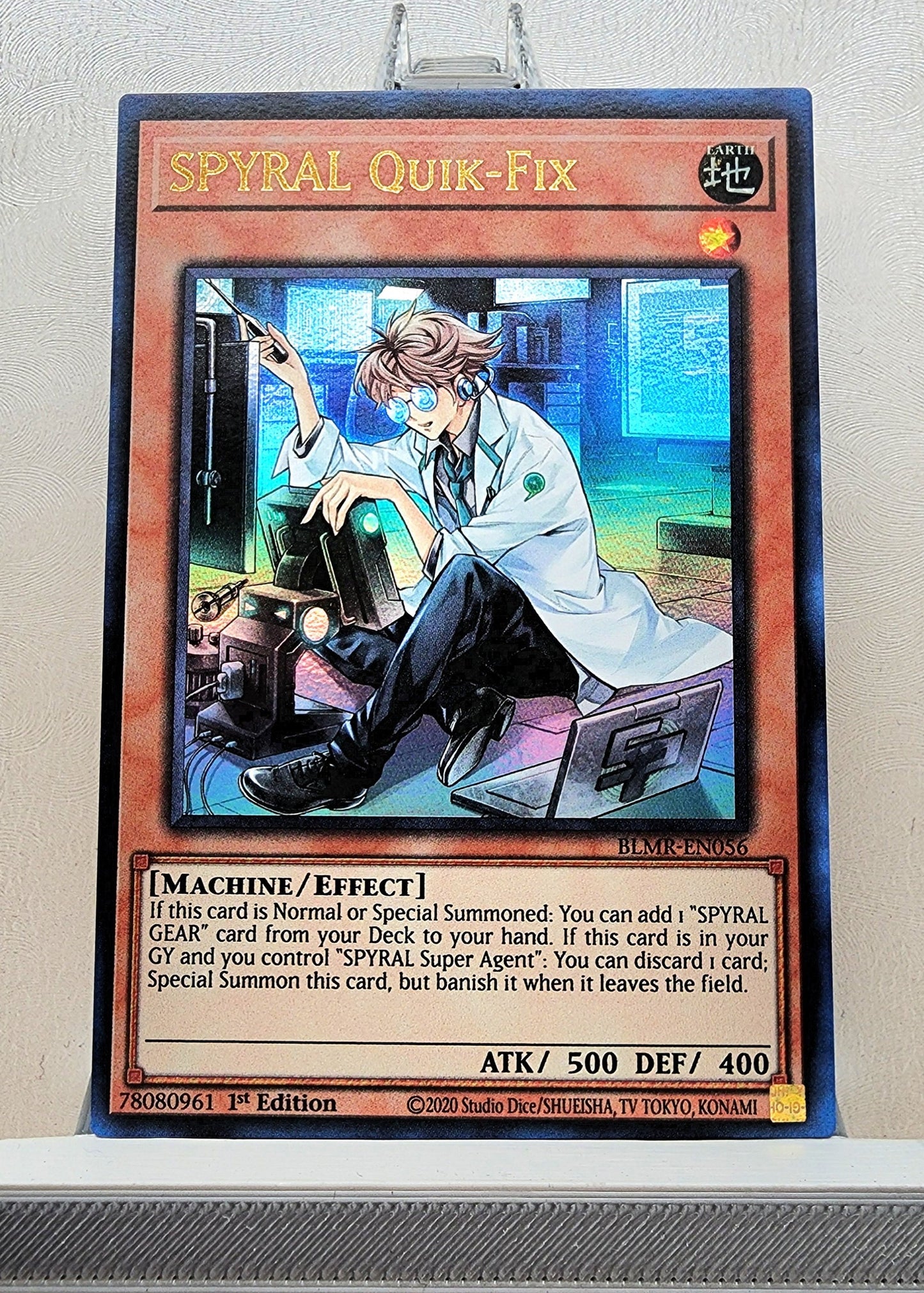 Yugioh! 1x SPYRAL Quik-Fix (BLMR - Ultra Rare) 1st Edition