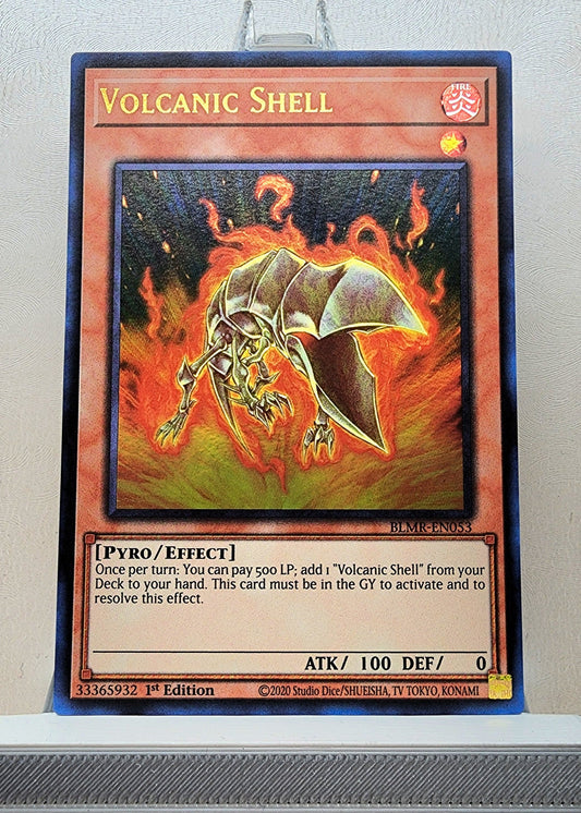 Yugioh! 1x Volcanic Shell (BLMR - Ultra Rare) 1st Edition