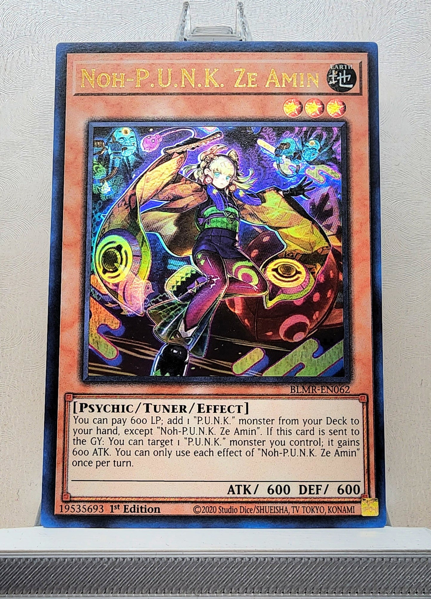 Yugioh! 1x Noh-P.U.N.K. Ze Amin (BLMR - Ultra Rare) 1st Edition