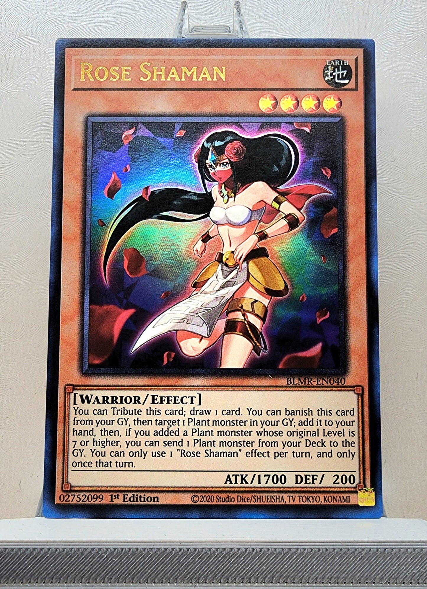 Yugioh! 1x Rose Shaman (BLMR - Ultra Rare) 1st Edition