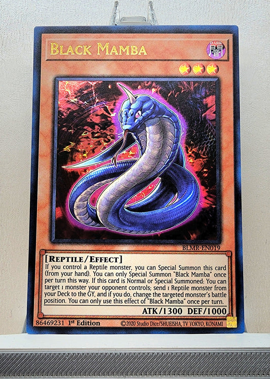 Yugioh! 1x Black Mamba (BLMR - Ultra Rare) 1st Edition