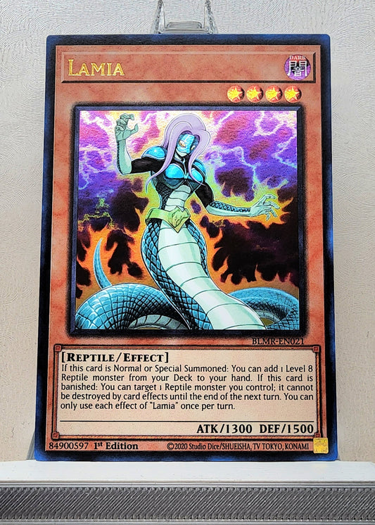 Yugioh! 1x Lamia (BLMR - Ultra Rare) 1st Edition