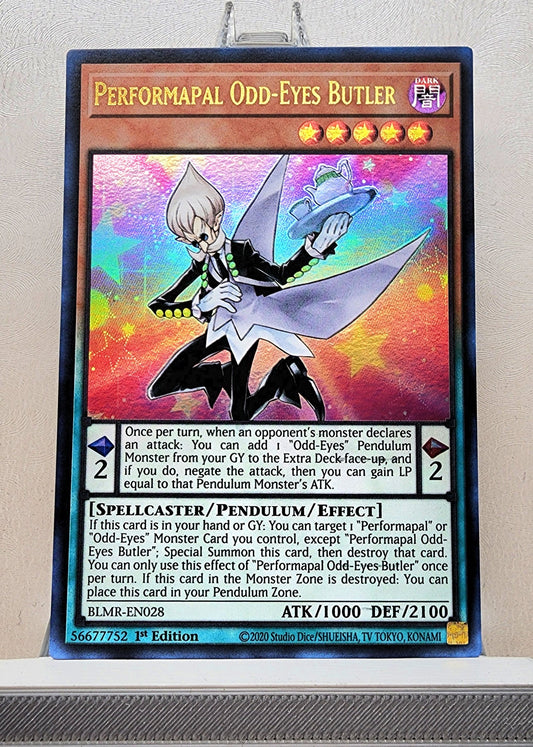 Yugioh! 1x Performapal Odd-Eyes Butler (BLMR - Ultra Rare) 1st Edition