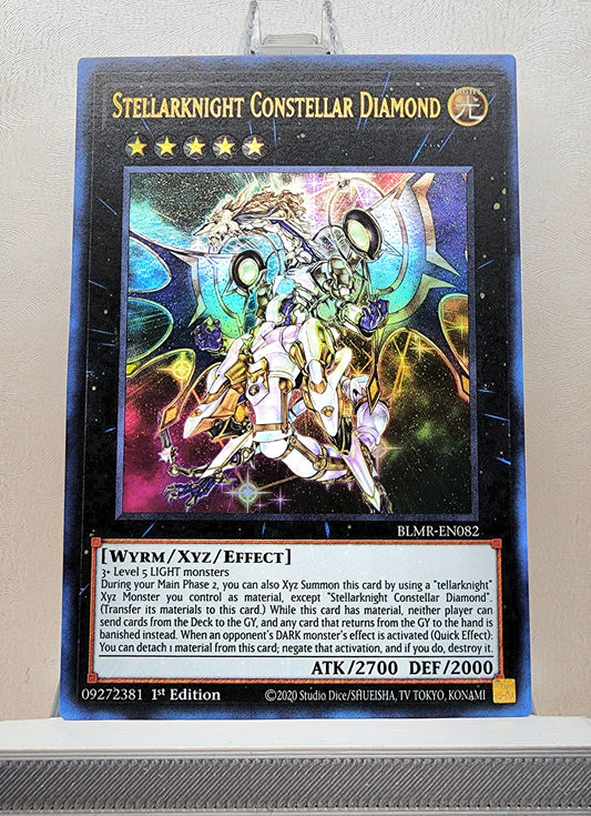 Yugioh! 1x Stellarknight Constellar Diamond (BLMR - Ultra Rare) 1st Edition