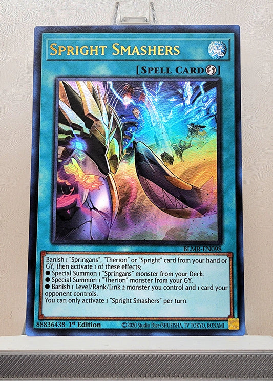 Yugioh! 1x Spright Smashers (BLMR - Ultra Rare) 1st Edition