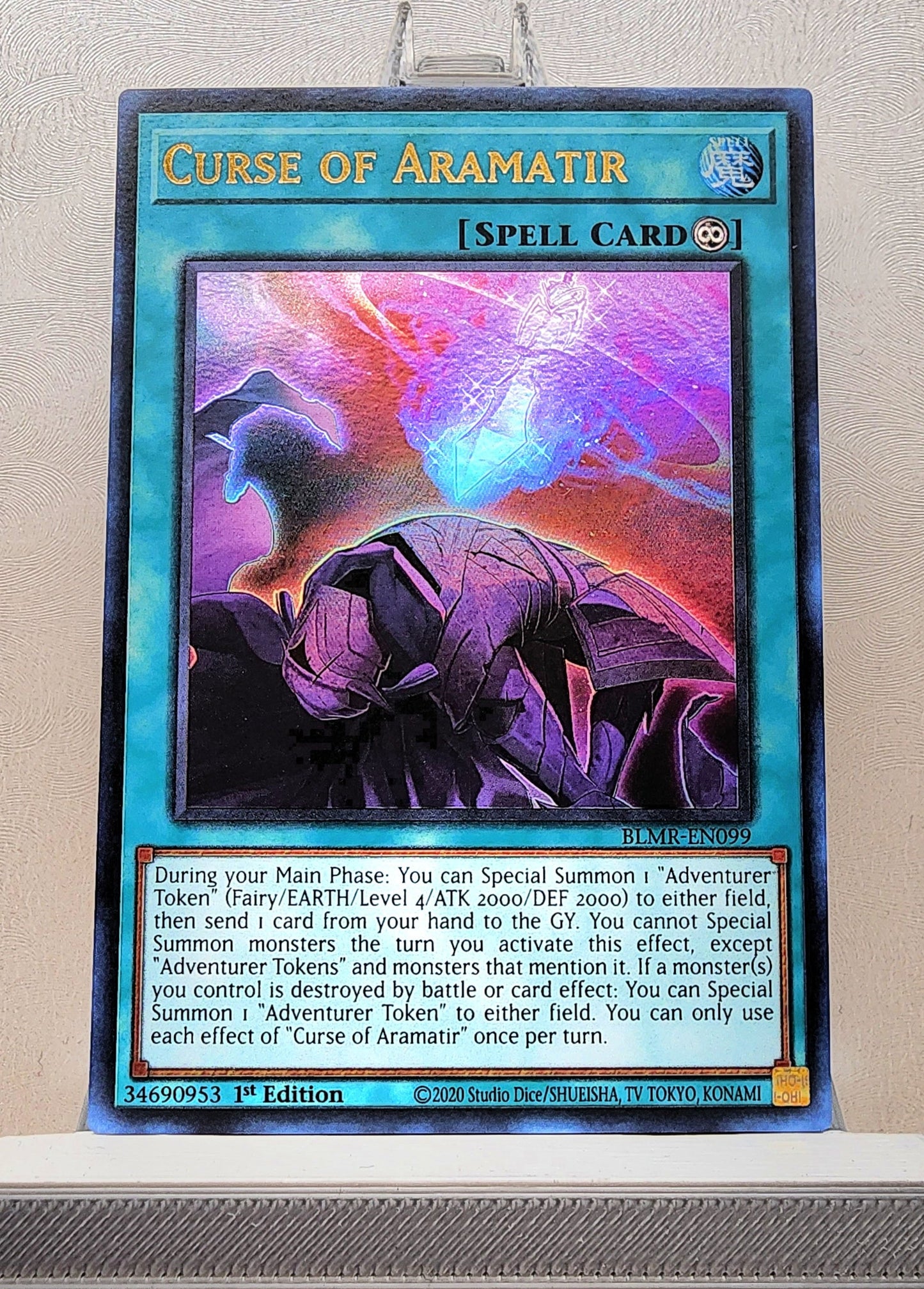 Yugioh! 1x Curse of Aramatir (BLMR - Ultra Rare) 1st Edition