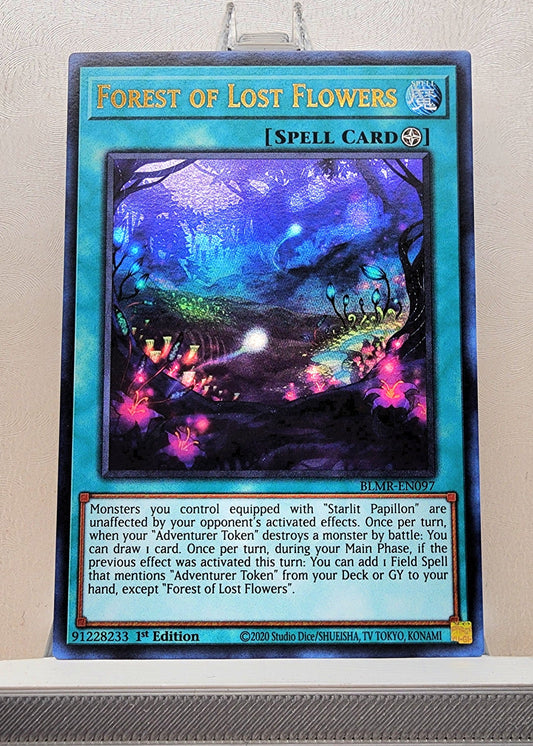 Yugioh! 1x Forest of Lost Flowers (BLMR - Ultra Rare) 1st Edition