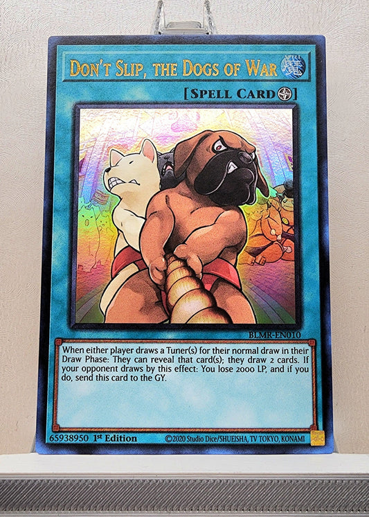 Yugioh! 1x Don't Slip, the Dogs of War (BLMR - Ultra Rare) 1st Edition