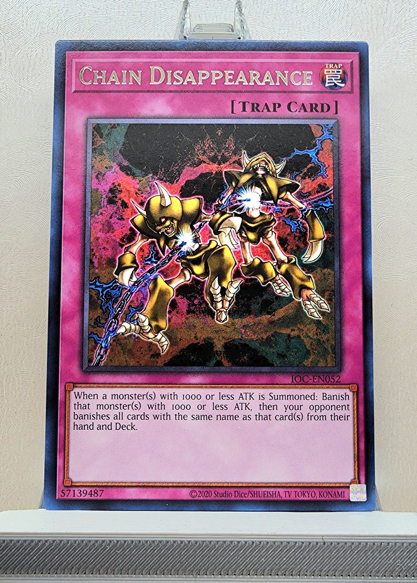 Yugioh! 1x Chain Disappearance 25th Anniversary (IOC - Rare) Unli Edition