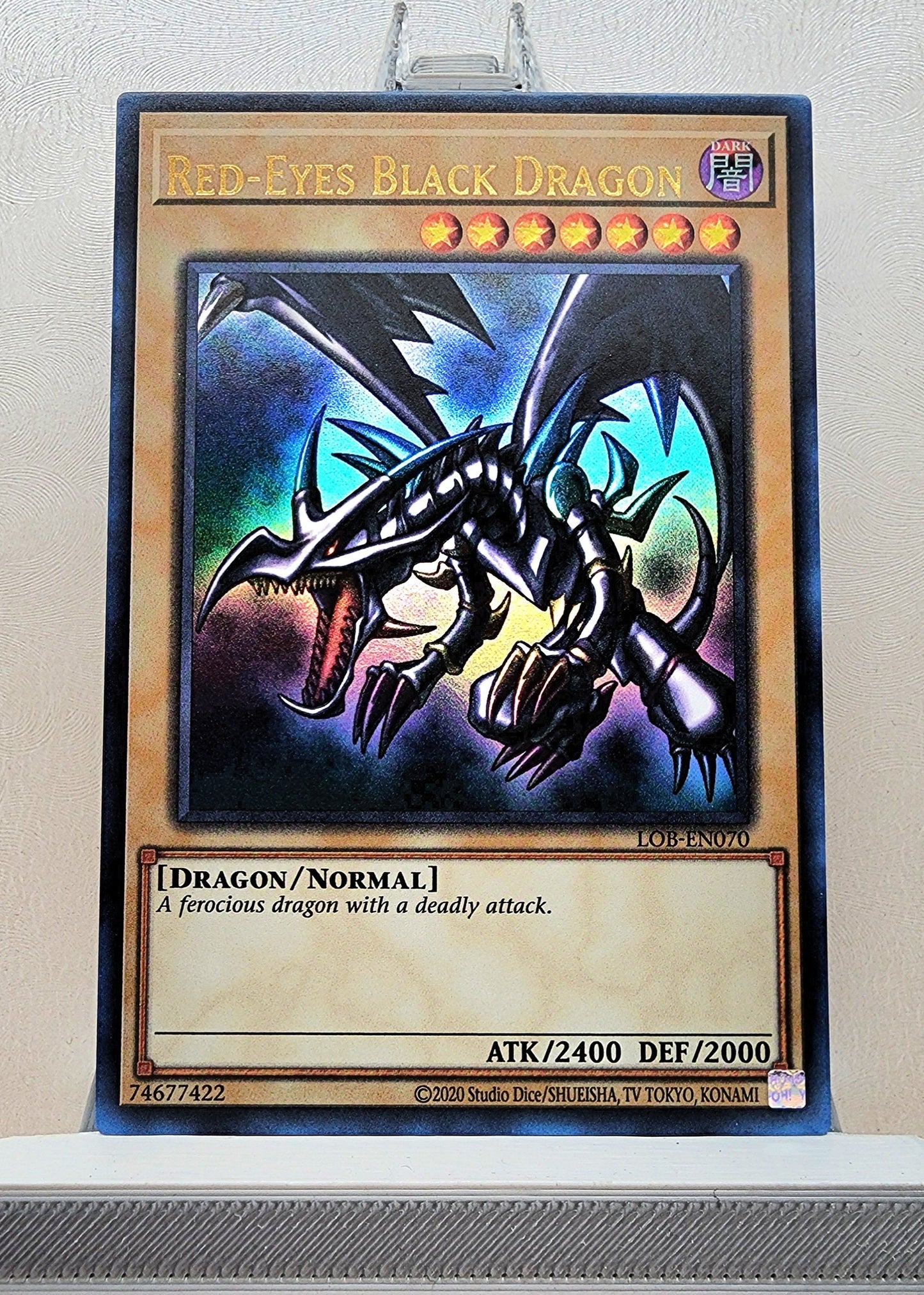 Yugioh! 1x Red Eyes Black Dragon 25th Anniversary (LOB - Ultra Rare) Unli Edition