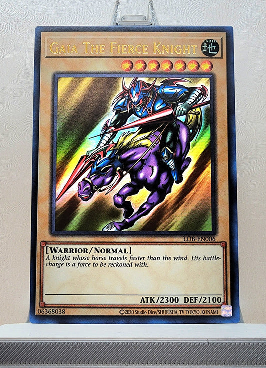 Yugioh! 1x Gaia the Fierce Knight 25th Anniversary (LOB - Ultra Rare) Unli Edition