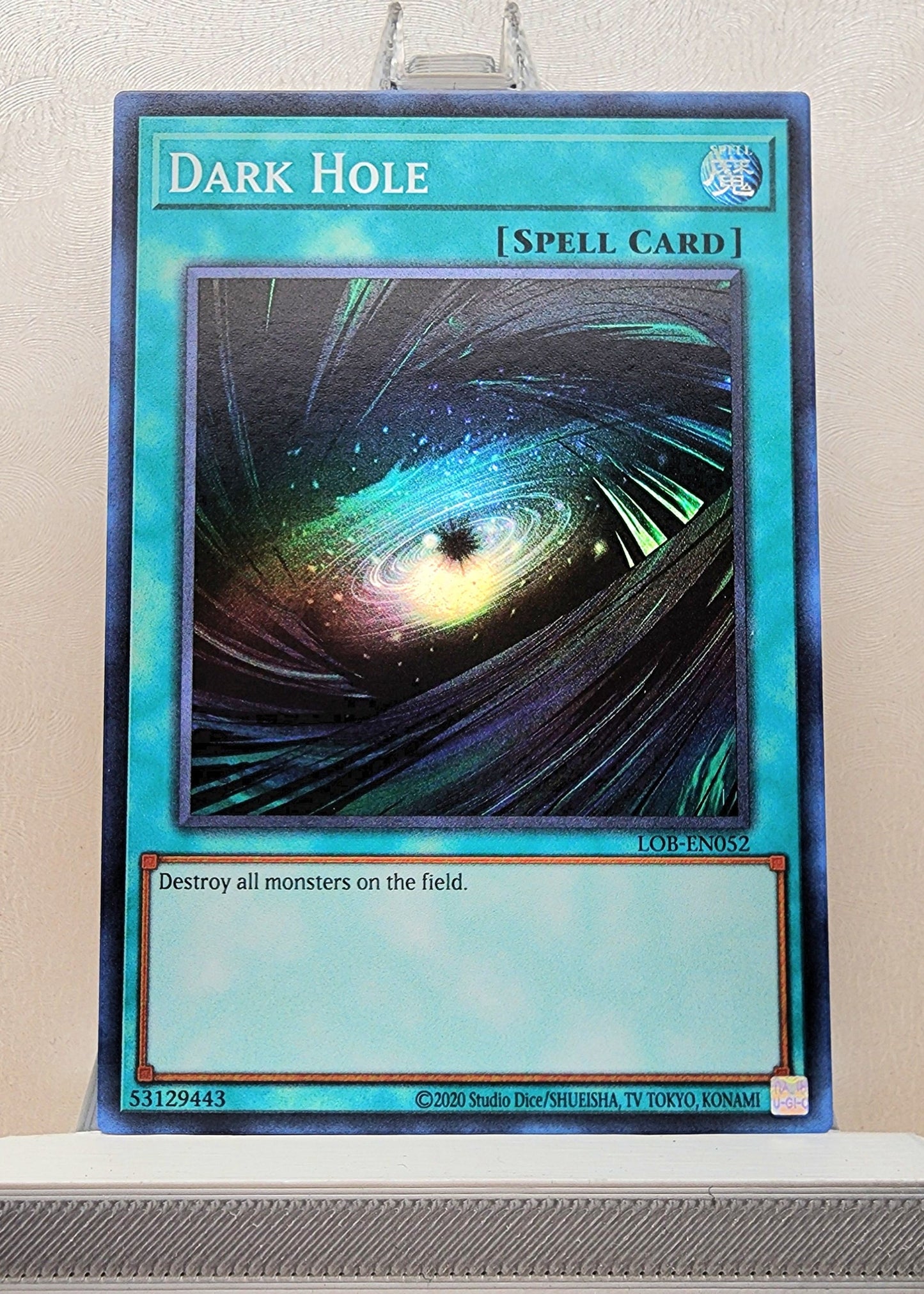 Yugioh! 1x Dark Hole 25th Anniversary (LOB - Super Rare) Unli Edition