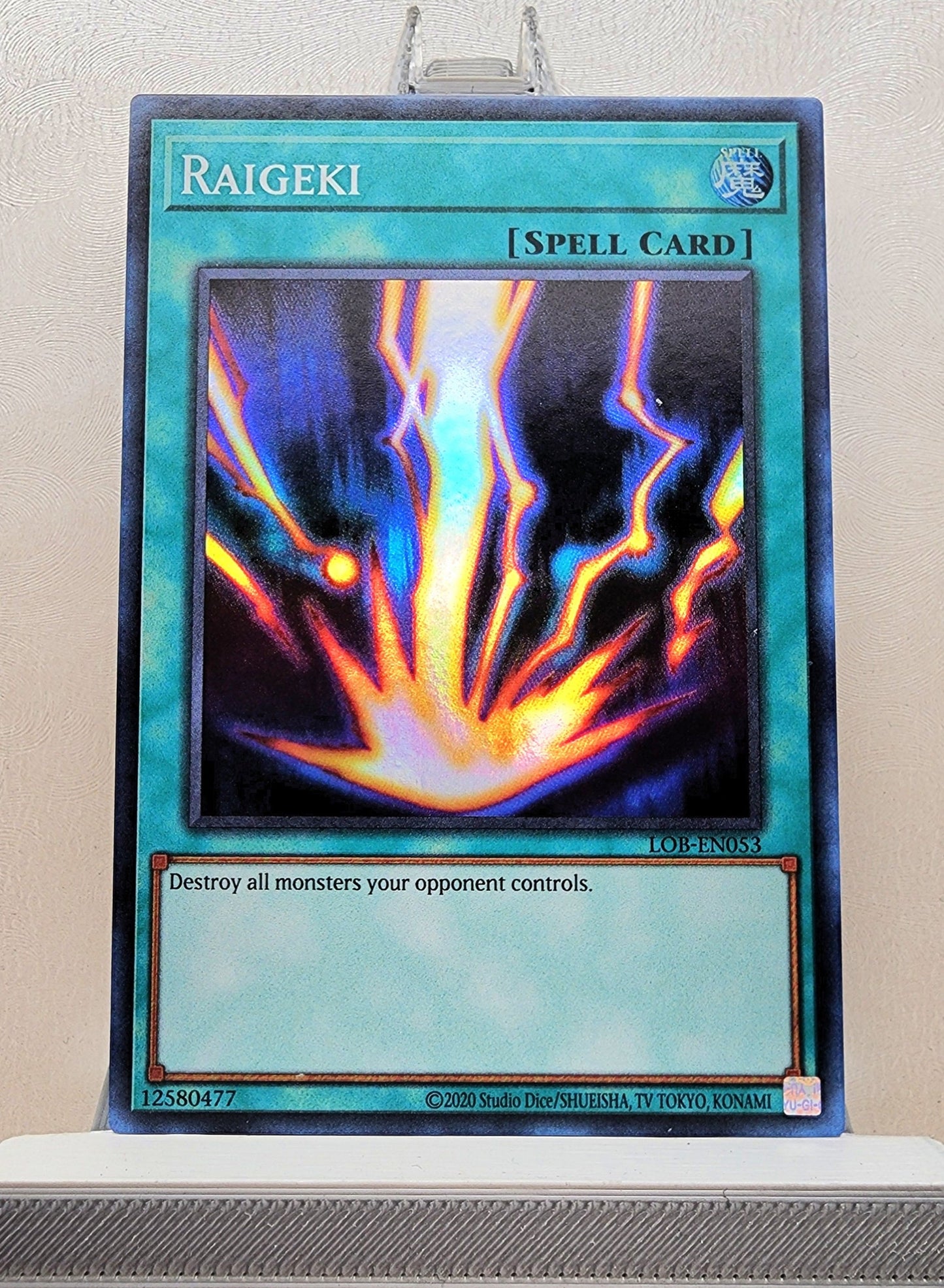 Yugioh! 1x Raigeki 25th Anniversary (LOB - Super Rare) Unli Edition