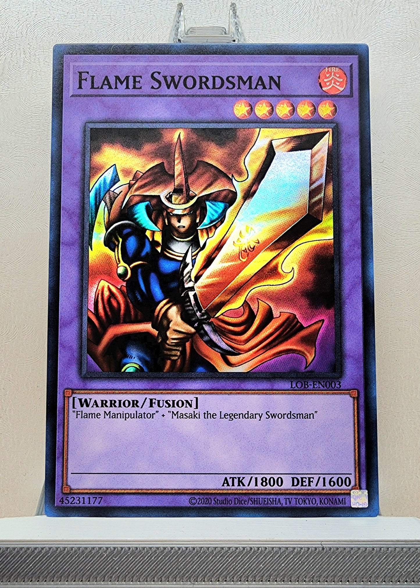 Yugioh! 1x Flame Swordsman 25th Anniversary (LOB - Super Rare) Unli Edition