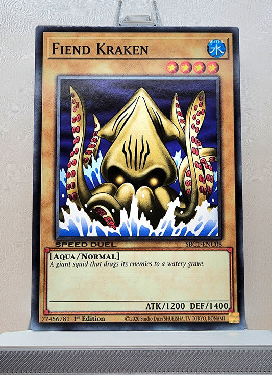 Yugioh! 1x Fiend Kraken (SBC1 - Common) 1st Edition