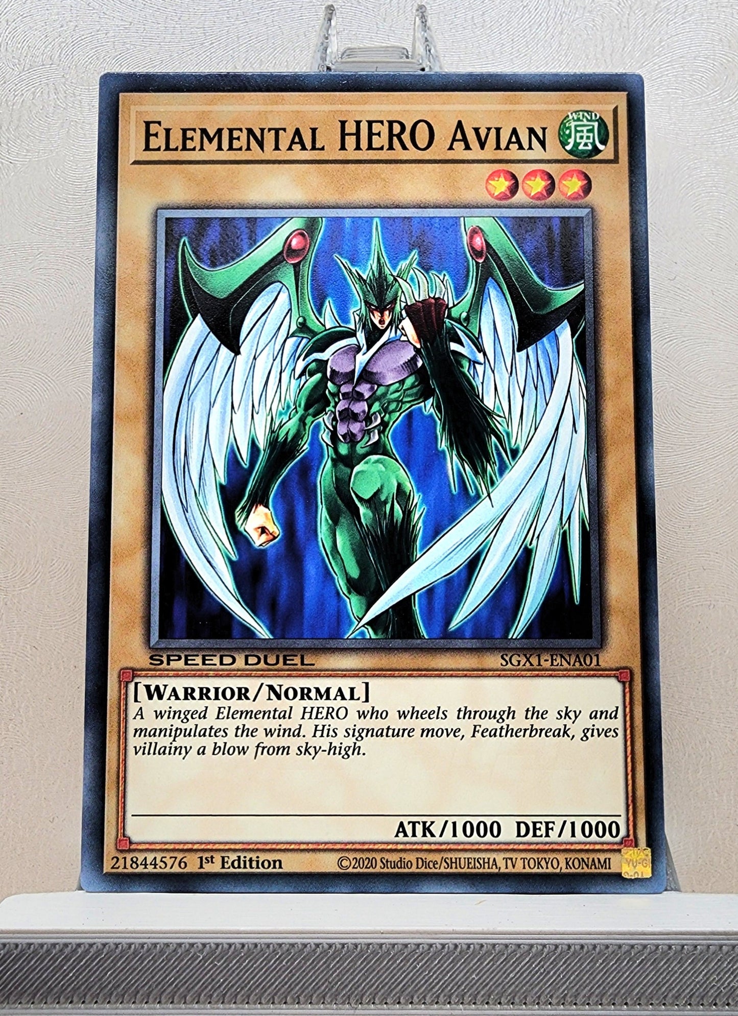 Yugioh! 1x Elemental Hero Avian (SGX1/SGX2/SGX3 - Common) 1st Edition