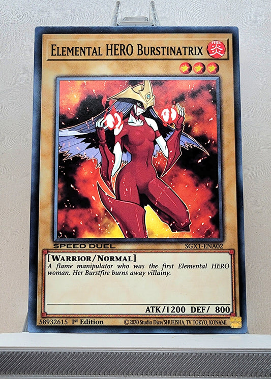 Yugioh! 1x Elemental Hero Burstinatrix (SGX1/SGX2/SGX3 - Common) 1st Edition