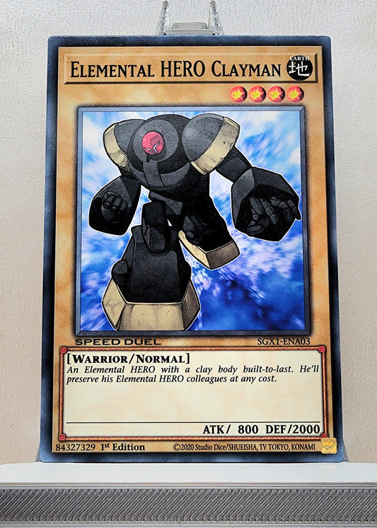 Yugioh! 1x Elemental Hero Clayman (SGX1/SGX2/SGX3 - Common) 1st Edition