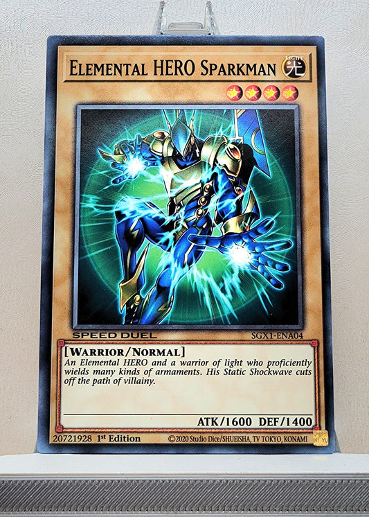 Yugioh! 1x Elemental Hero Sparkman (DEM2/SGX1/SGX2/SGX3/STAS - Common) 1st/Unli Edition