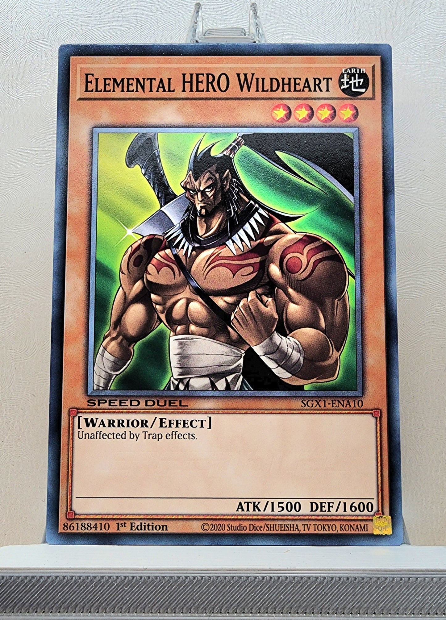 Yugioh! 1x Elemental Hero Wildheart (SGX1/SGX2/SGX3 - Common) 1st Edition